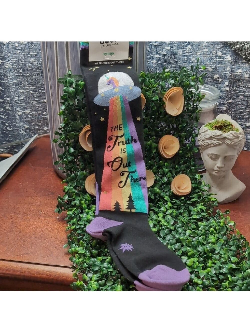 Rainbows, Unicorns, UFOs Women's Casual Socks